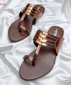 Myro Copper Braided Chappal