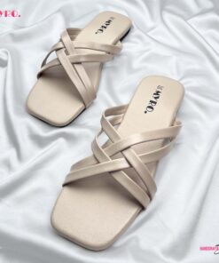 Myro Cream Square Cross Flat