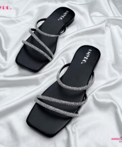 Sparkle Black Flat