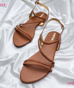 Criss Cross Mustard Strappy