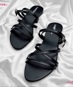 Black Barefoot Strappy