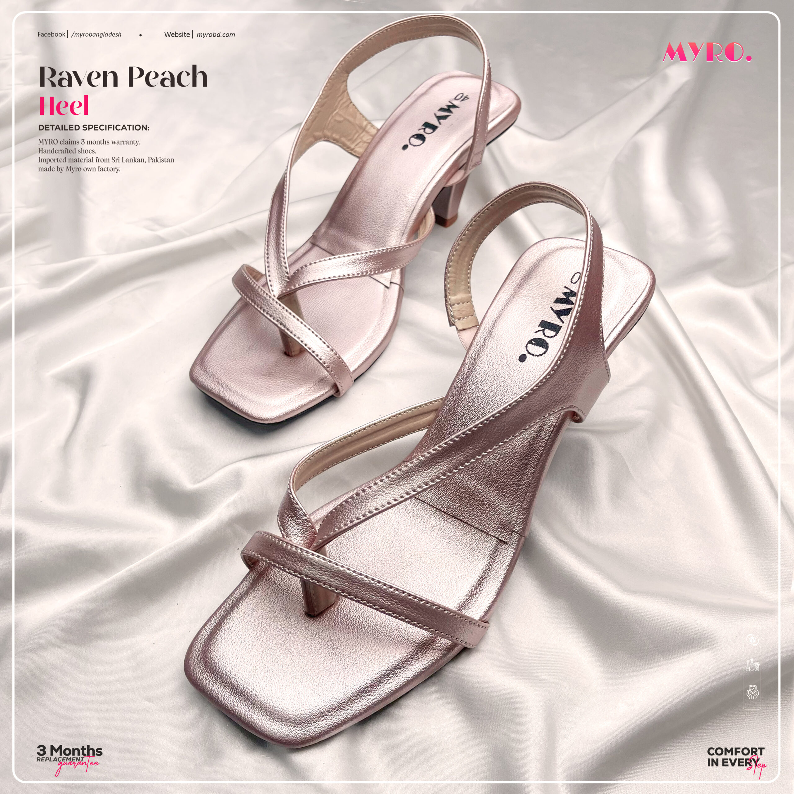 Raven Rose Gold Heel