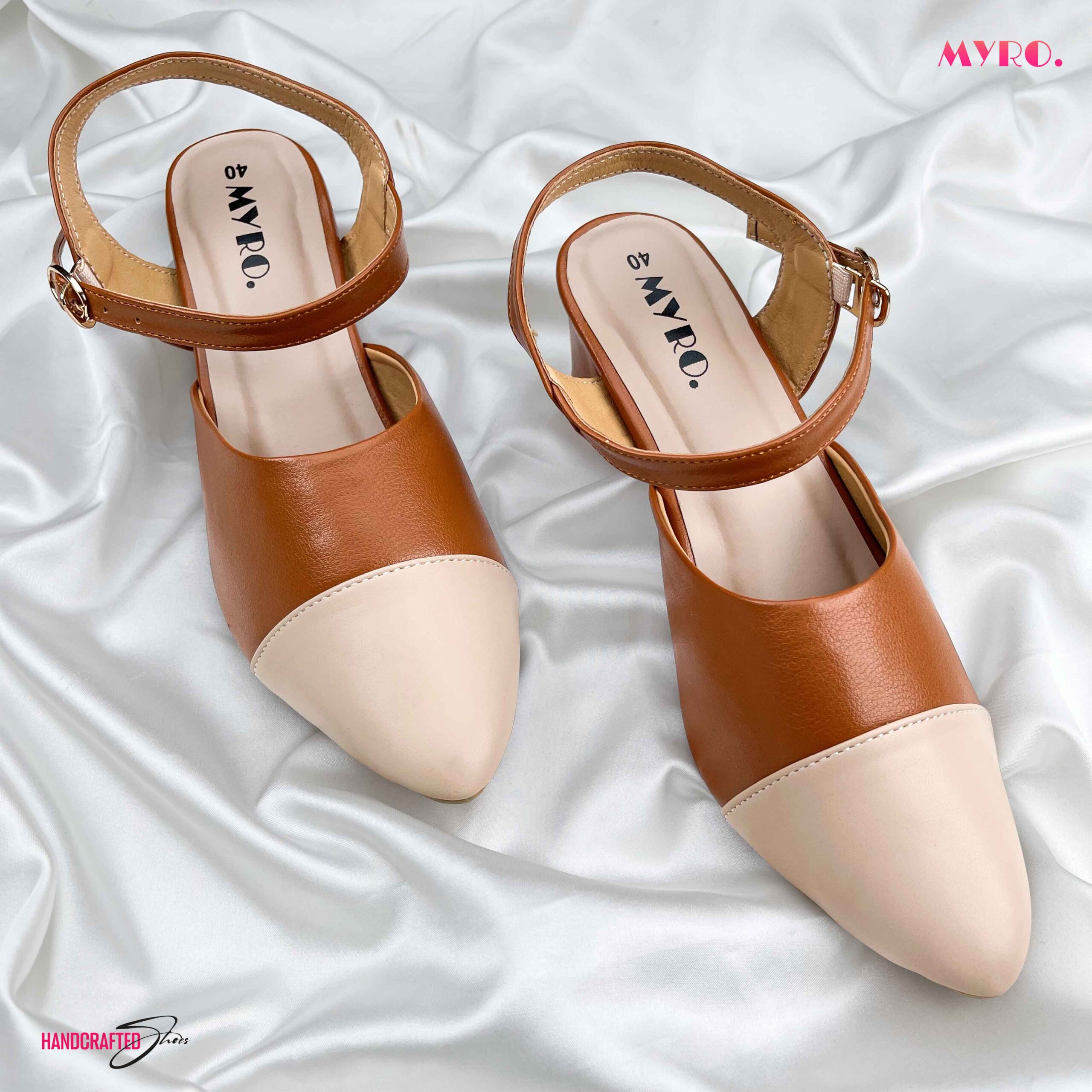 Cinnamon Cream Mules - Image 3