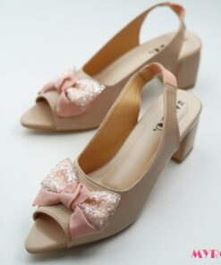 Dazzle Bow Pink Heel