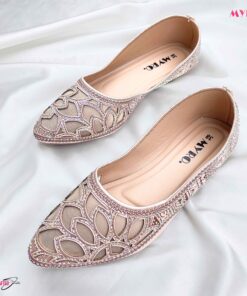 Flora Rose Gold Mules