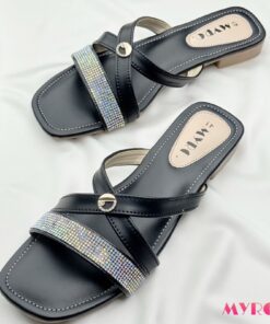 Nora Black Flat