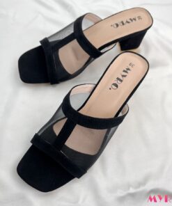 Mesh Black Heel