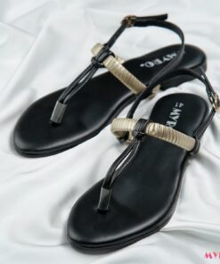 Golden Ribbed Thongs