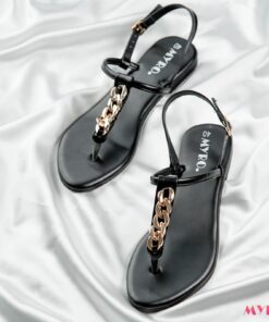 Chainova Black Thongs