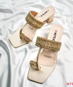 Aizah Gold Heel