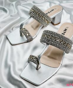 Aizah Silver Heel